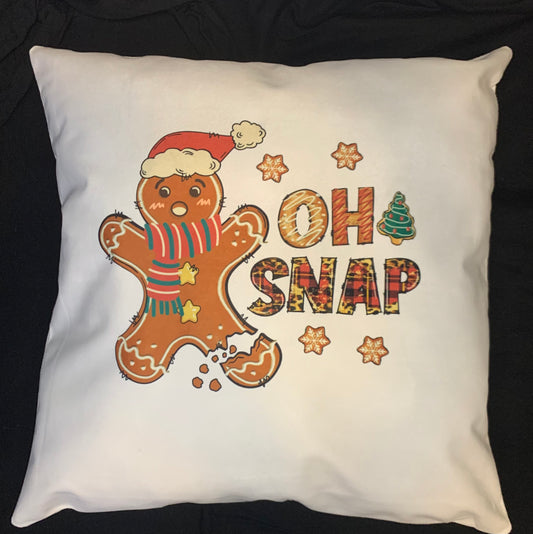 Gingerbread Man Throw Pillow