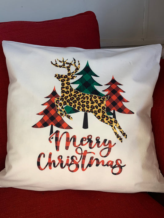Throw Pillow Christmas Deer